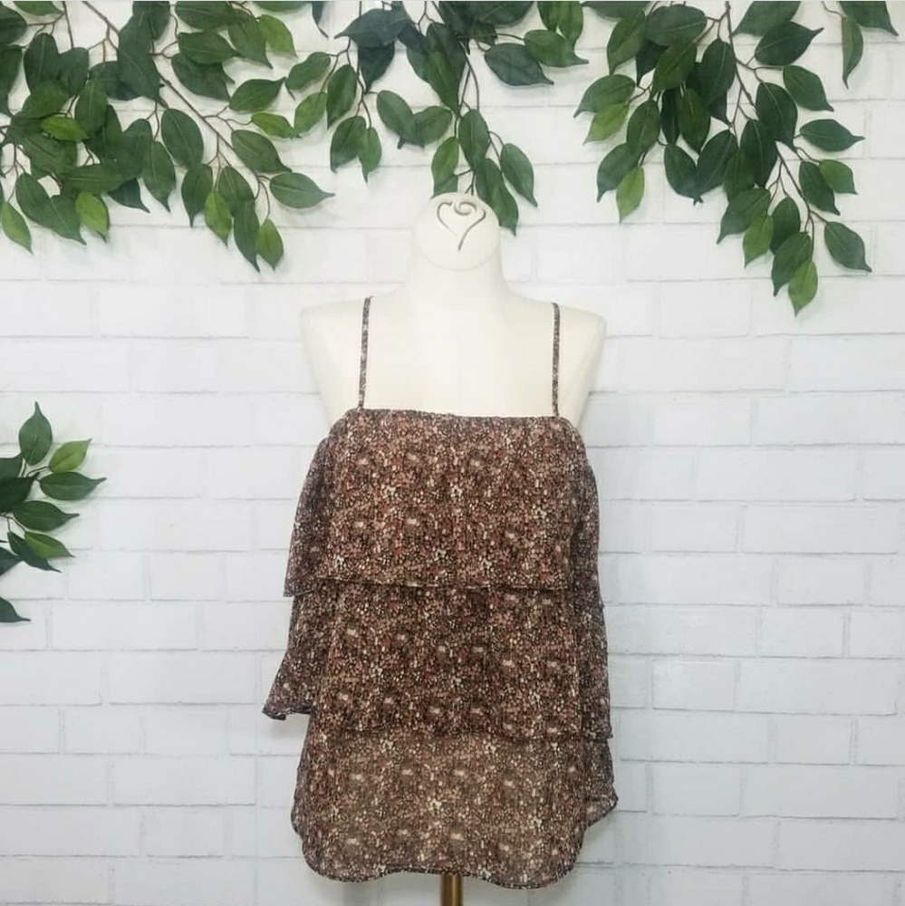Floral Multi Way Cold Shoulder Ruffle Blouse - Picture 3 of 4